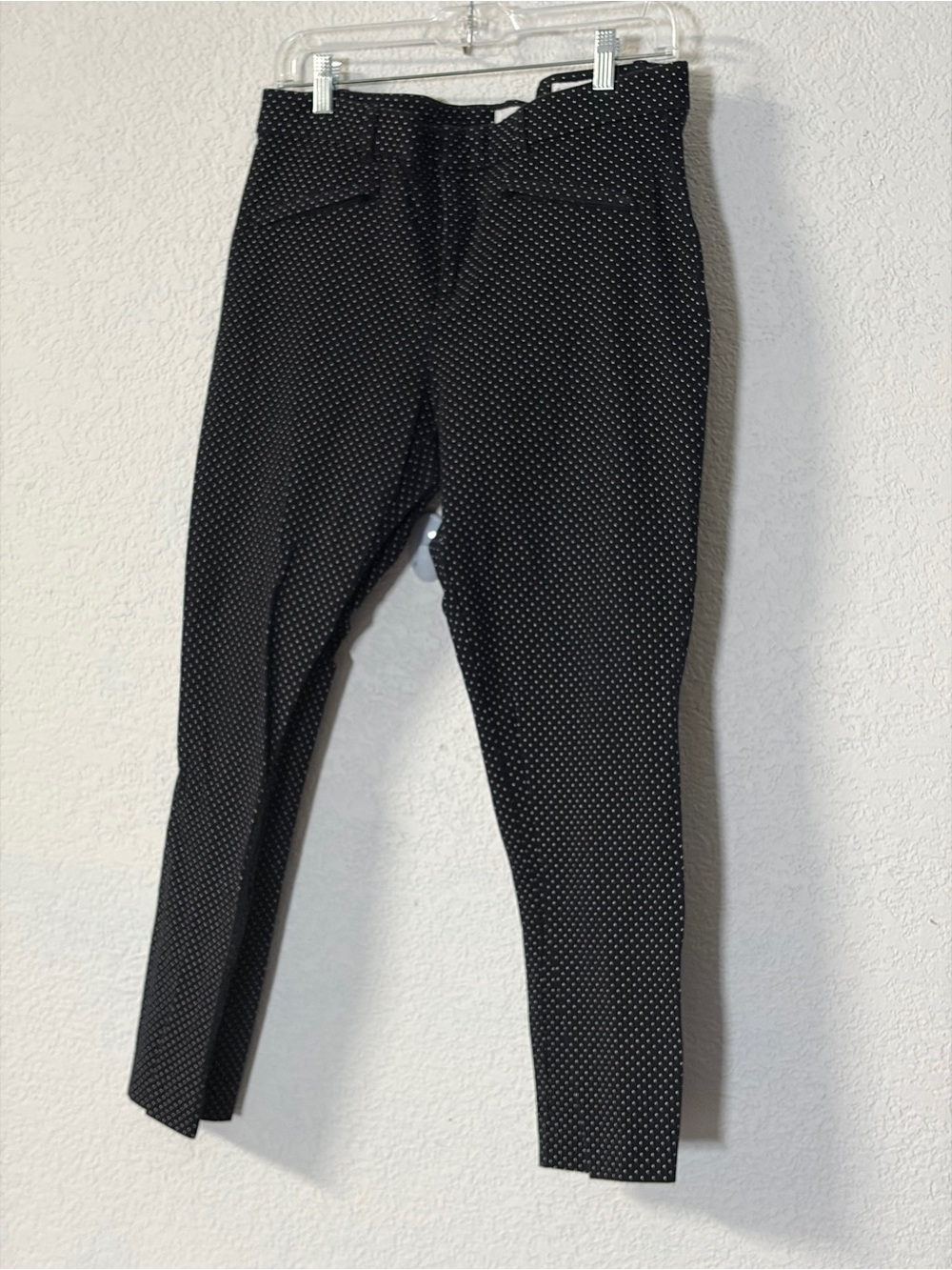 GAP Black with White Polka Dots Slim Ankle Midrise dress /work  Pants